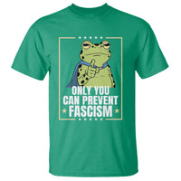 Only You Can Prevent Fascism Patriotic Frog T Shirt Resist Protest Poster - Wonder Print Shop