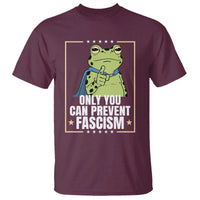 Only You Can Prevent Fascism Patriotic Frog T Shirt Resist Protest Poster - Wonder Print Shop