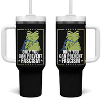 Only You Can Prevent Fascism Patriotic Frog Tumbler With Handle Resist Protest Poster - Wonder Print Shop