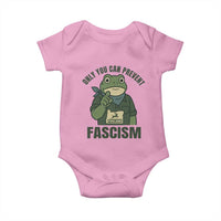 Only You Can Prevent Fascism Portland Frog Baby Onesie Resist Protest Forest Ranger - Wonder Print Shop