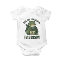 Only You Can Prevent Fascism Portland Frog Baby Onesie Resist Protest Forest Ranger - Wonder Print Shop