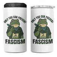 Only You Can Prevent Fascism Portland Frog 4 in 1 Can Cooler Tumbler Resist Protest Forest Ranger - Wonder Print Shop