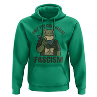 Only You Can Prevent Fascism Portland Frog Hoodie Resist Protest Forest Ranger - Wonder Print Shop