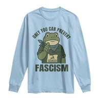 Only You Can Prevent Fascism Portland Frog Long Sleeve Shirt Resist Protest Forest Ranger - Wonder Print Shop