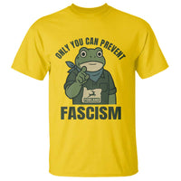 Only You Can Prevent Fascism Portland Frog T Shirt Resist Protest Forest Ranger - Wonder Print Shop