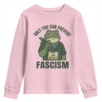 Only You Can Prevent Fascism Portland Frog Youth Sweatshirt Resist Protest Forest Ranger - Wonder Print Shop