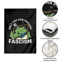 Only You Can Prevent Fascism Portland Frog Garden Flag Resist Protest Scenic Edition - Wonder Print Shop