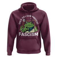 Only You Can Prevent Fascism Portland Frog Hoodie Resist Protest Scenic Edition - Wonder Print Shop