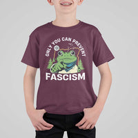 Only You Can Prevent Fascism Portland Frog T Shirt For Kid Resist Protest Scenic Edition - Wonder Print Shop