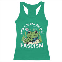 Only You Can Prevent Fascism Portland Frog Racerback Tank Top Resist Protest Scenic Edition - Wonder Print Shop