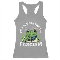 Only You Can Prevent Fascism Portland Frog Racerback Tank Top Resist Protest Scenic Edition - Wonder Print Shop