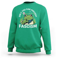 Only You Can Prevent Fascism Portland Frog Sweatshirt Resist Protest Scenic Edition - Wonder Print Shop
