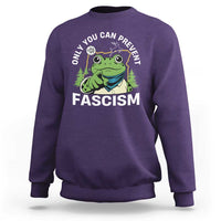 Only You Can Prevent Fascism Portland Frog Sweatshirt Resist Protest Scenic Edition - Wonder Print Shop