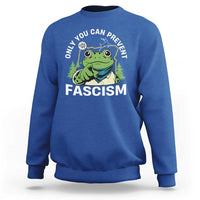 Only You Can Prevent Fascism Portland Frog Sweatshirt Resist Protest Scenic Edition - Wonder Print Shop