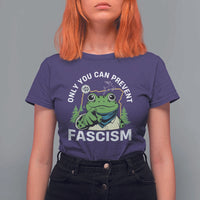 Only You Can Prevent Fascism Portland Frog T Shirt For Women Resist Protest Scenic Edition - Wonder Print Shop