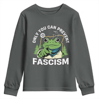 Only You Can Prevent Fascism Portland Frog Youth Sweatshirt Resist Protest Scenic Edition - Wonder Print Shop