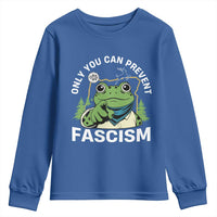 Only You Can Prevent Fascism Portland Frog Youth Sweatshirt Resist Protest Scenic Edition - Wonder Print Shop