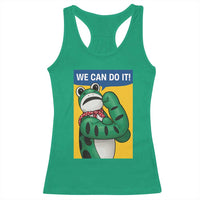 We Can Do It Rosie Frog Racerback Tank Top Resist Protest Parody Feminist Retro Poster - Wonder Print Shop