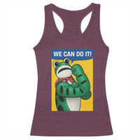 We Can Do It Rosie Frog Racerback Tank Top Resist Protest Parody Feminist Retro Poster - Wonder Print Shop