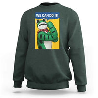 We Can Do It Rosie Frog Sweatshirt Resist Protest Parody Feminist Retro Poster - Wonder Print Shop