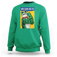We Can Do It Rosie Frog Sweatshirt Resist Protest Parody Feminist Retro Poster - Wonder Print Shop