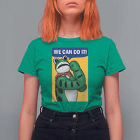 We Can Do It Rosie Frog T Shirt For Women Resist Protest Parody Feminist Retro Poster - Wonder Print Shop