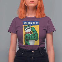 We Can Do It Rosie Frog T Shirt For Women Resist Protest Parody Feminist Retro Poster - Wonder Print Shop