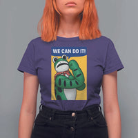 We Can Do It Rosie Frog T Shirt For Women Resist Protest Parody Feminist Retro Poster - Wonder Print Shop