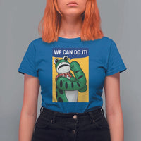 We Can Do It Rosie Frog T Shirt For Women Resist Protest Parody Feminist Retro Poster - Wonder Print Shop