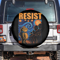 Starry Night Resist Frog Spare Tire Cover Resistance Protest Surreal Art Graphic - Wonder Print Shop