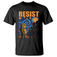 Starry Night Resist Frog T Shirt Resistance Protest Surreal Art Graphic - Wonder Print Shop