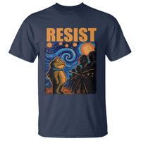Starry Night Resist Frog T Shirt Resistance Protest Surreal Art Graphic - Wonder Print Shop