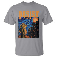 Starry Night Resist Frog T Shirt Resistance Protest Surreal Art Graphic - Wonder Print Shop