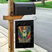 Rainbow Resist Frog Garden Flag Portland Pride and Protest Resistance - Wonder Print Shop