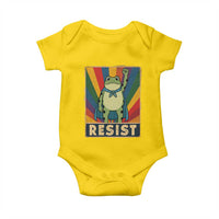 Rainbow Resist Frog Baby Onesie Portland Pride and Protest Resistance - Wonder Print Shop
