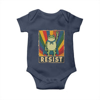 Rainbow Resist Frog Baby Onesie Portland Pride and Protest Resistance - Wonder Print Shop