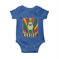 Rainbow Resist Frog Baby Onesie Portland Pride and Protest Resistance - Wonder Print Shop