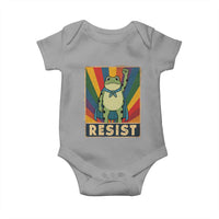 Rainbow Resist Frog Baby Onesie Portland Pride and Protest Resistance - Wonder Print Shop
