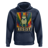 Rainbow Resist Frog Hoodie Portland Pride and Protest Resistance - Wonder Print Shop