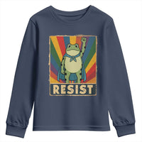 Rainbow Resist Frog Youth Sweatshirt Portland Pride and Protest Resistance - Wonder Print Shop