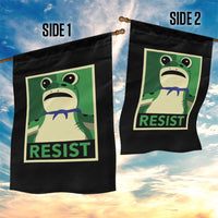 Frog Resist Poster Graphic Garden Flag Portland Resistance Protest Minimalist - Wonder Print Shop