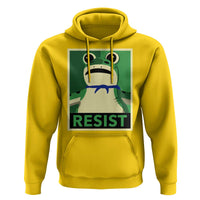 Frog Resist Poster Graphic Hoodie Portland Resistance Protest Minimalist - Wonder Print Shop