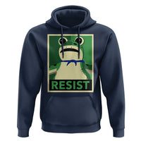 Frog Resist Poster Graphic Hoodie Portland Resistance Protest Minimalist - Wonder Print Shop