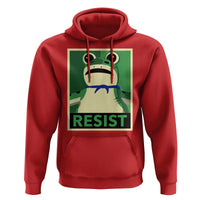 Frog Resist Poster Graphic Hoodie Portland Resistance Protest Minimalist - Wonder Print Shop