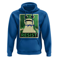 Frog Resist Poster Graphic Hoodie Portland Resistance Protest Minimalist - Wonder Print Shop