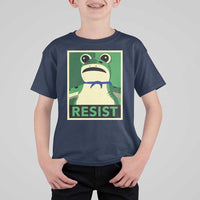 Frog Resist Poster Graphic T Shirt For Kid Portland Resistance Protest Minimalist - Wonder Print Shop