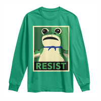 Frog Resist Poster Graphic Long Sleeve Shirt Portland Resistance Protest Minimalist - Wonder Print Shop