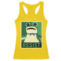 Frog Resist Poster Graphic Racerback Tank Top Portland Resistance Protest Minimalist - Wonder Print Shop