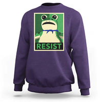 Frog Resist Poster Graphic Sweatshirt Portland Resistance Protest Minimalist - Wonder Print Shop