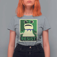 Frog Resist Poster Graphic T Shirt For Women Portland Resistance Protest Minimalist - Wonder Print Shop